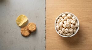 Makhana Vs Biscuit 
