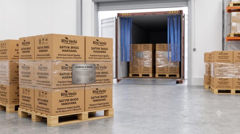Makhana Packaging for Export